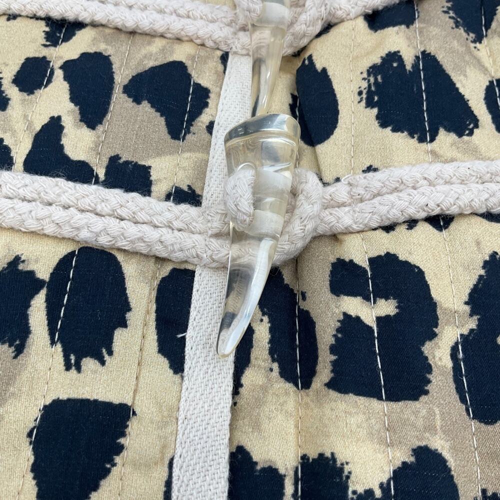 Rachel Antonoff Skirt M Leopard Print Wrap Mini Toggle Front Lined Mob Wife NEW - Picture 10 of 15